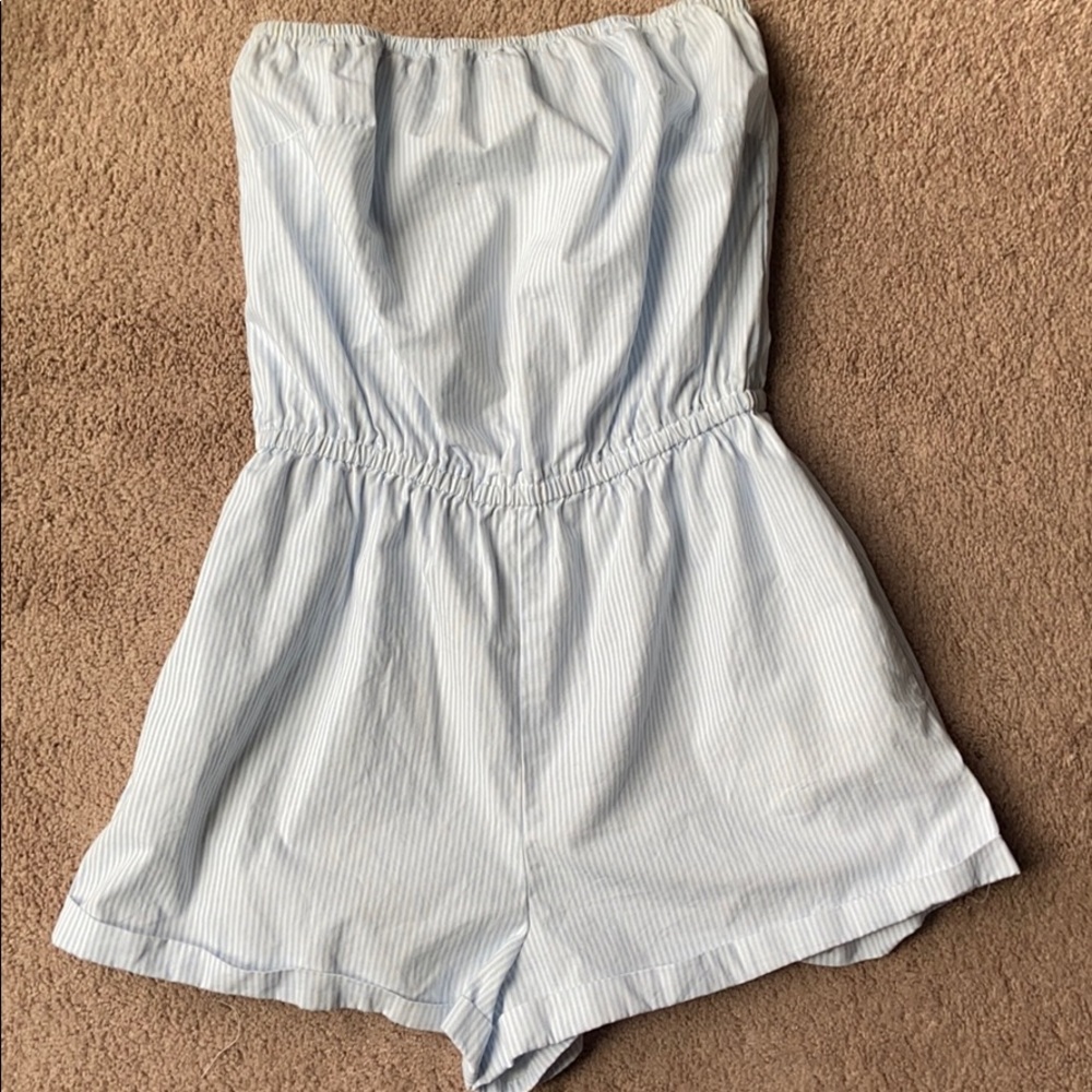 Urban Outfitters striped strapless romper